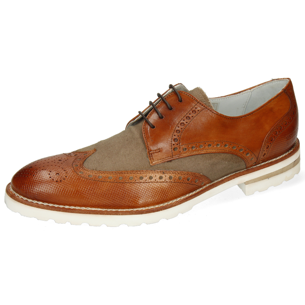 Venice) Mens Venice Tan Formal Lace-up Shoes in Brown