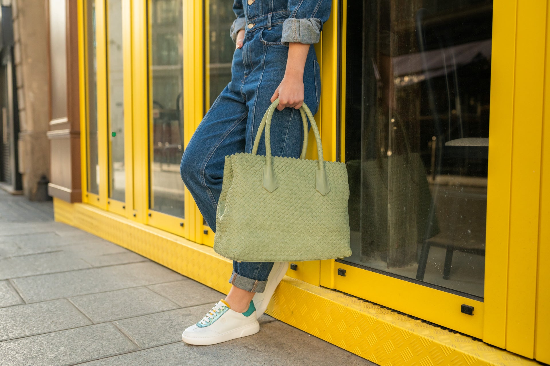 Handwoven tote bag Kimberly Melvin & Hamilton