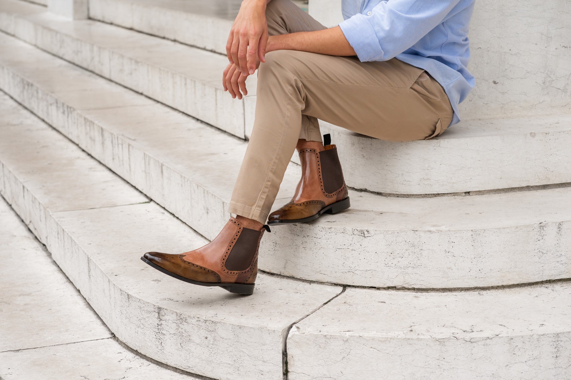 Men wearing chelsea outlet boots