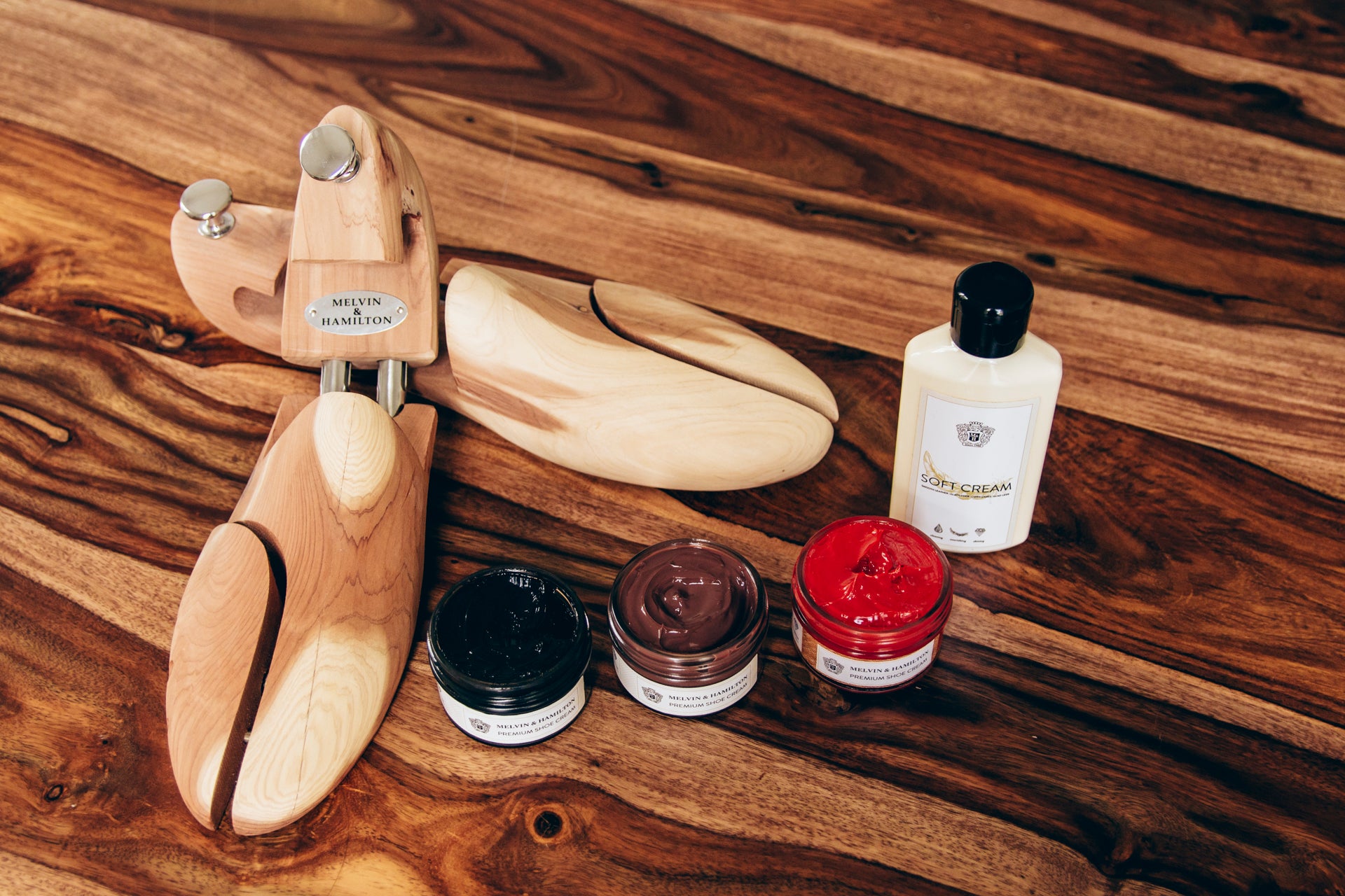 Care products for Melvin & Hamilton leather shoes